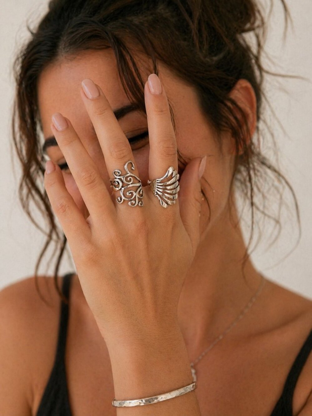 Bold! Sterling Silver Statement Ring Bundle (Size 6–7)